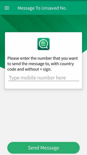 Antwort auf nicht gespeicherte WhatsApp-Nummer