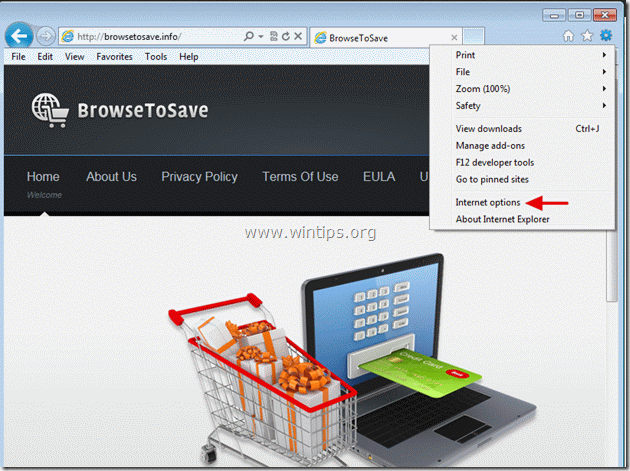 Entfernen Sie Browse um zu speichern - Internet Explorer