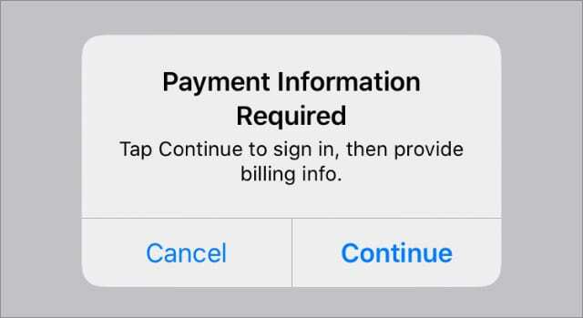 Требуется уведомление о платеже на iPhone