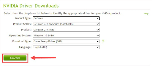 חפש ב-GeForce GTX 1650