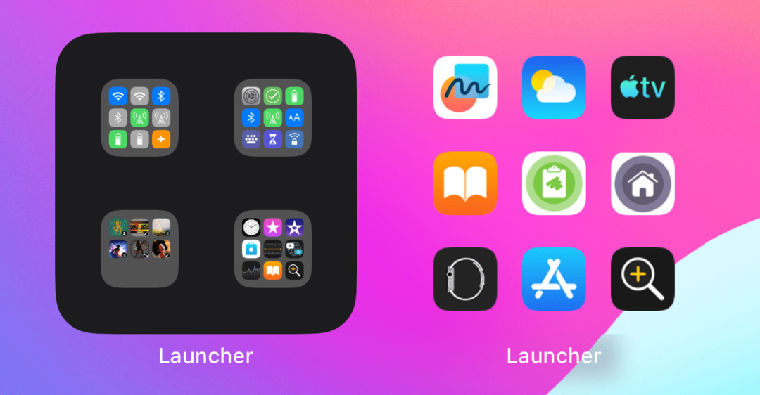 საუკეთესო iOS 17 ვიჯეტები - გამშვები