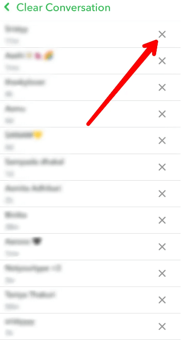 Snapchat Konuşmasını Temizle - xroos