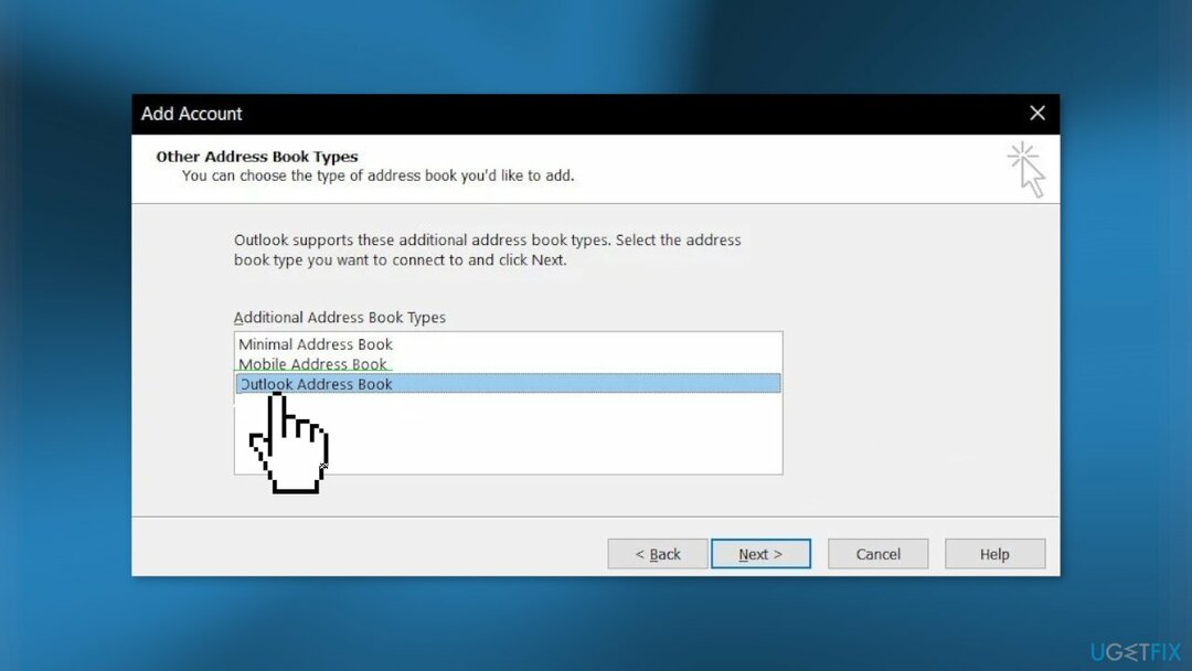 Installieren Sie das Outlook-Adressbuch neu3