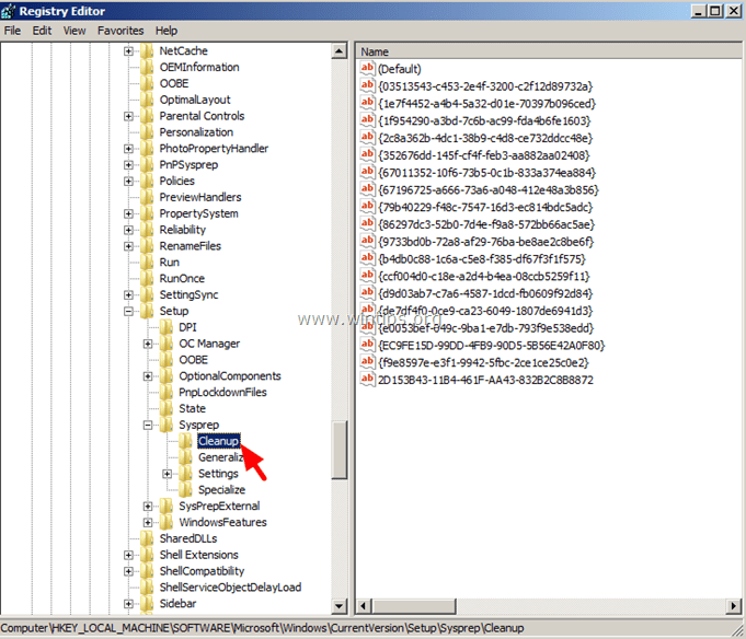 sysprep-cleanup-key