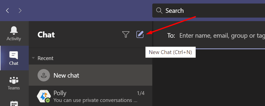 créer de nouvelles équipes de chat microsoft