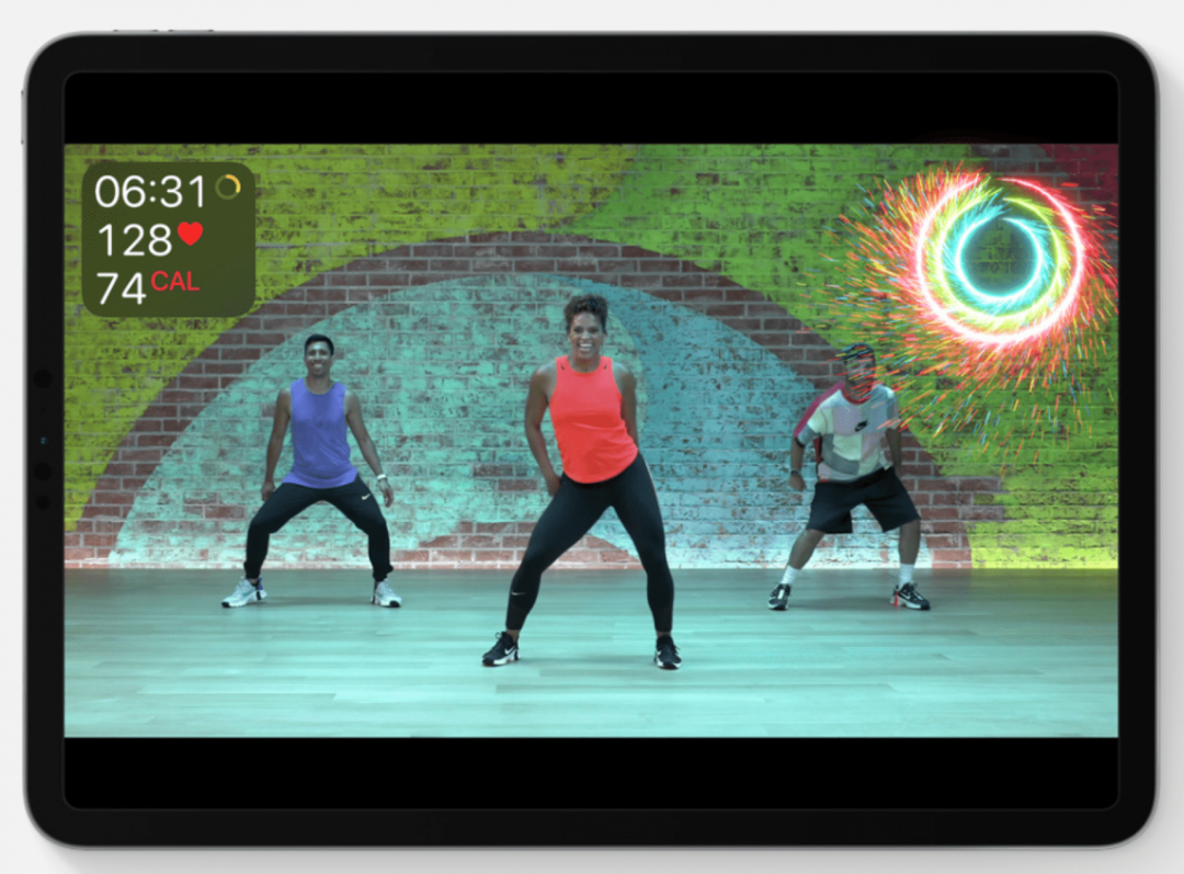 Apple Fitness Plus na iPadu