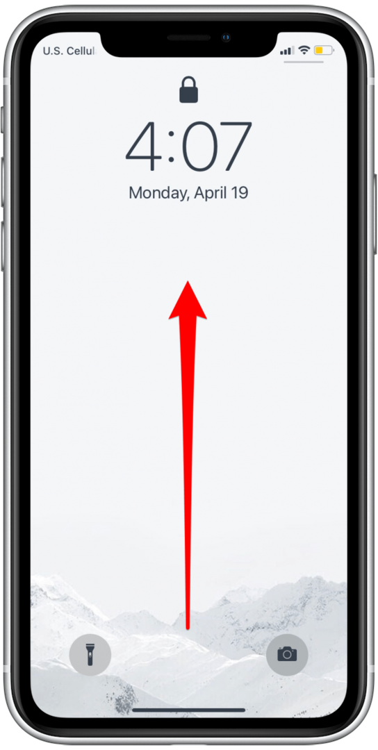 Σύρετε προς τα πάνω για να ξεκλειδώσετε το iPhone