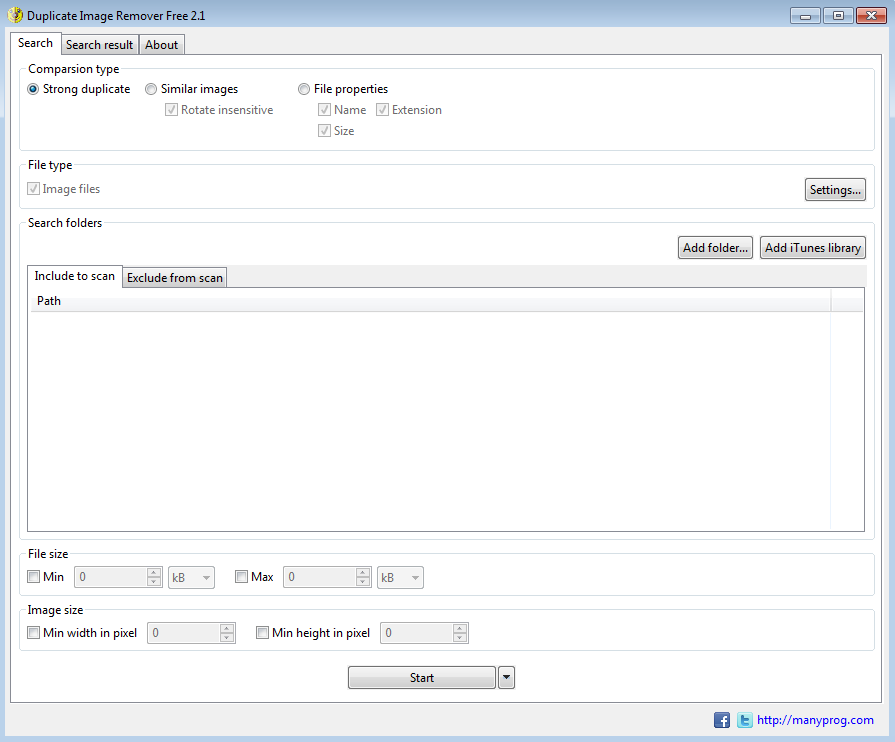 Бесплатное программное обеспечение Duplicate Image Remover для Windows