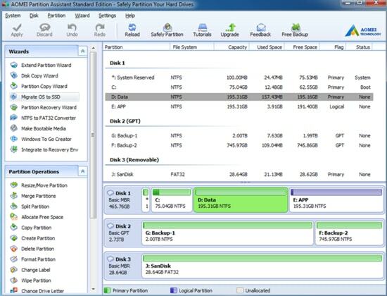 AOMEI Partition Assistant (ฟีเจอร์ Rich & เครื่องมือจัดการพาร์ติชั่นฟรี)