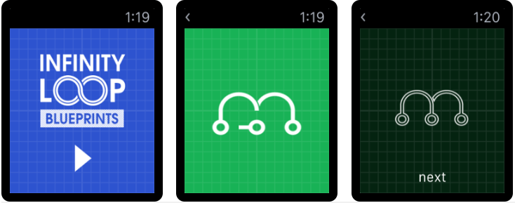 Infinity Loops: Blueprints - beliebtes Puzzle-Spiel für Apple-Uhren