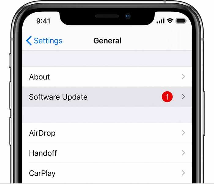 Software-Update iPhone XS Max auf iOS 13