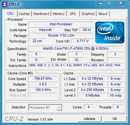 CPU-Z - საუკეთესო CPU საორიენტაციო პროგრამა Windows-ისთვის 