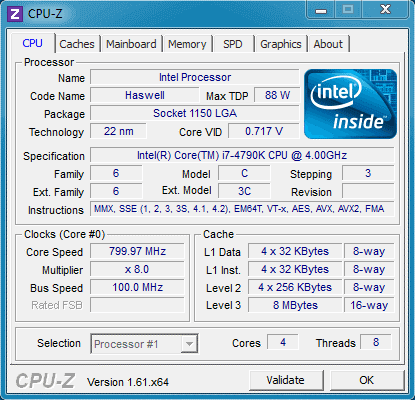 CPU-Z — labākā CPU etalona programmatūra operētājsistēmai Windows 