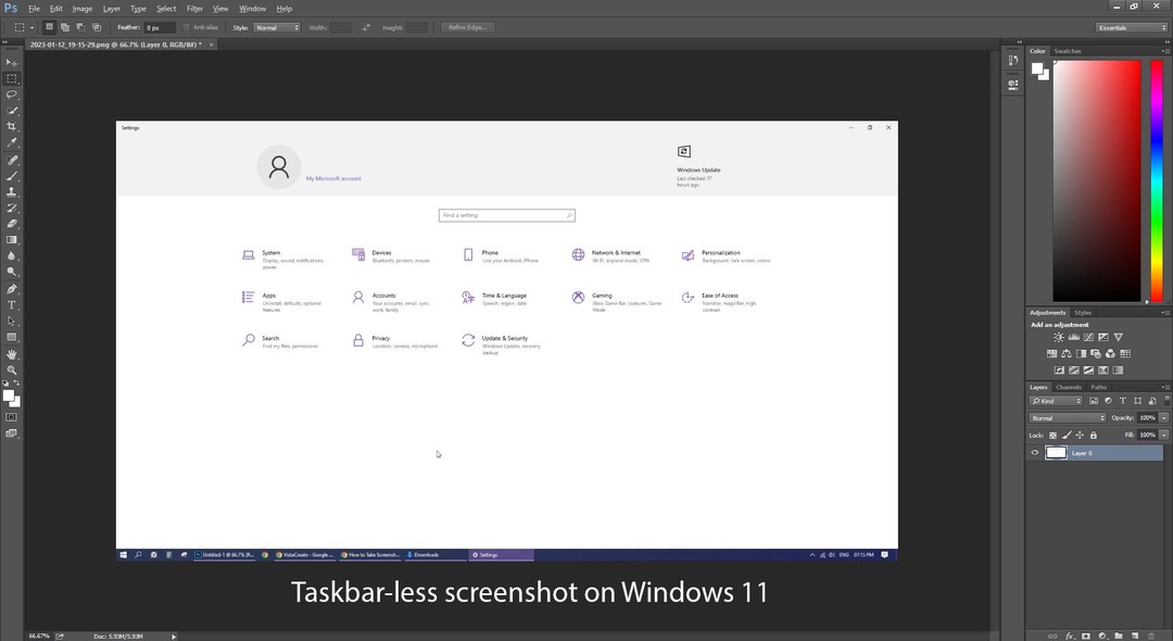 Comment faire une capture d'écran sur Windows 11 en utilisant Alt PrtSc