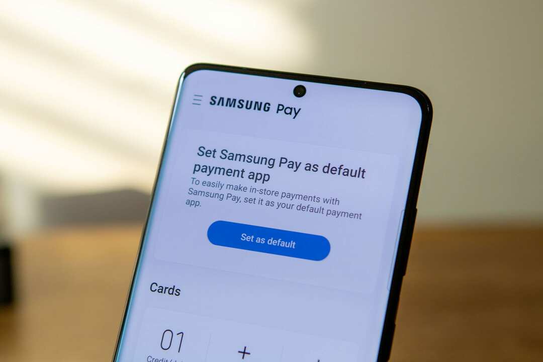 დააყენეთ Samsung Pay Galaxy S21 3-ზე