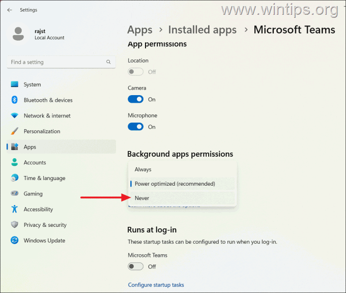Zabráňte spusteniu aplikácií na pozadí v systéme Windows 11