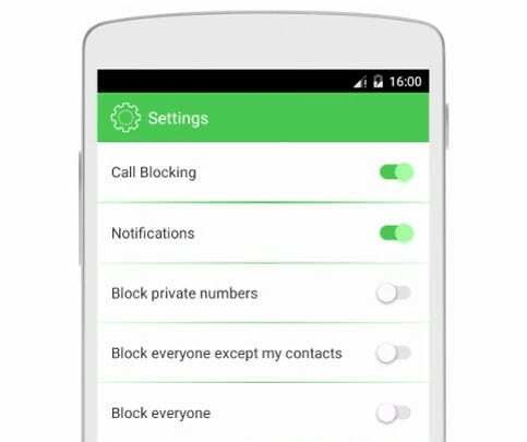 aplikace pro blokování hovorů pro Android