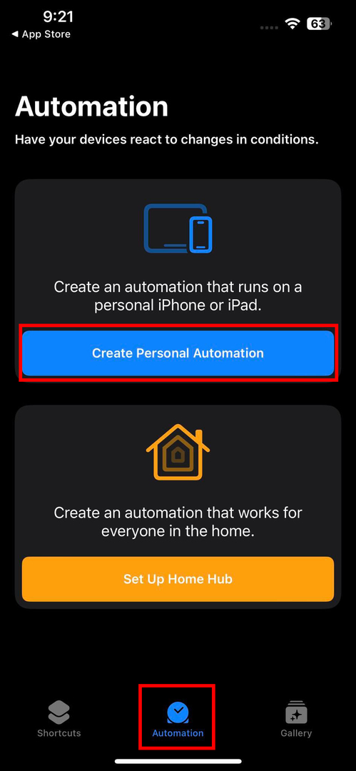 Създайте лична автоматизация