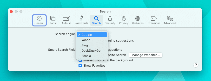 Как изменить поисковую систему в Safari на Mac — 3