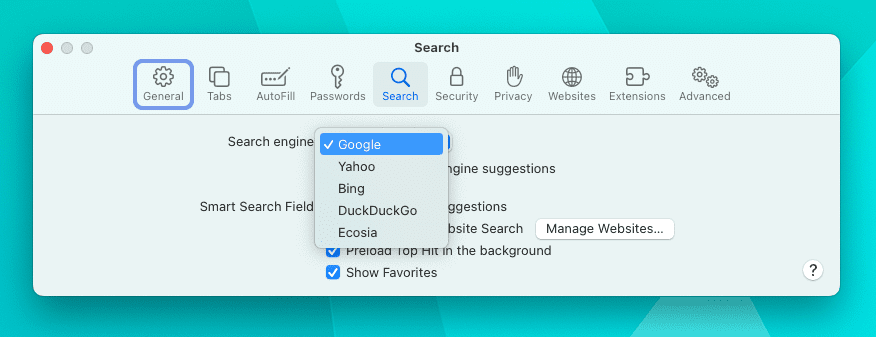 Як змінити пошукову систему в Safari на Mac - 3