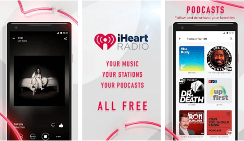 iHeartRadio - Най-добрите приложения за радио за Android