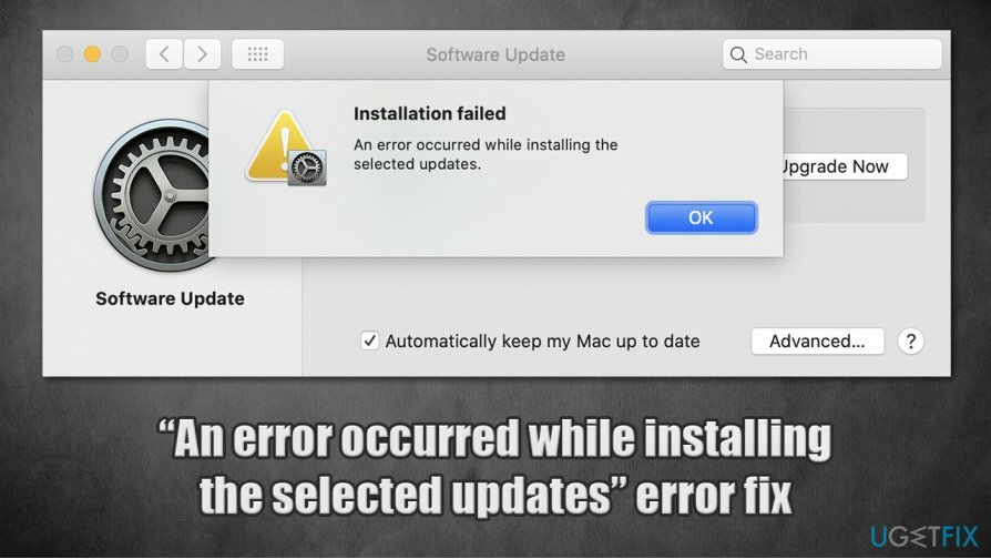 Error de MacOs Big Sur " Se produjo un error al instalar las actualizaciones seleccionadas". ¿Cómo solucionarlo?