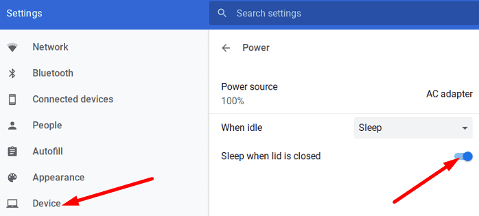 chromebook-sleep-when-lid-is-κλειστό