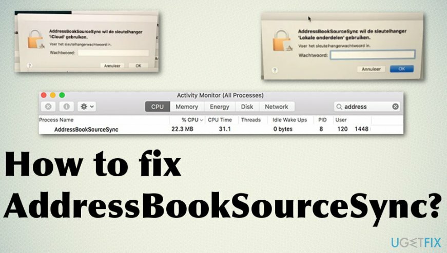 Διόρθωση AddressBookSourceSync