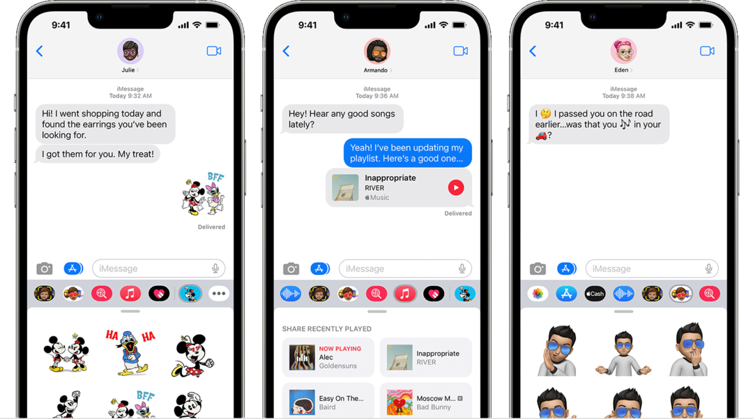 Apple iMessage-voorraadbeeld