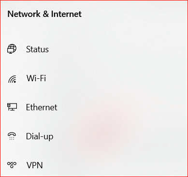 Kliknite On Ethernet