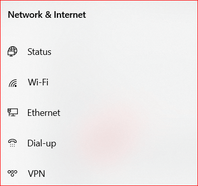 Klikněte na On Ethernet