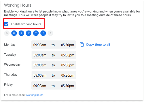 enable-working-hours-google-calendar