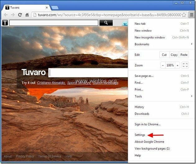 remove-tuvaro-chrome