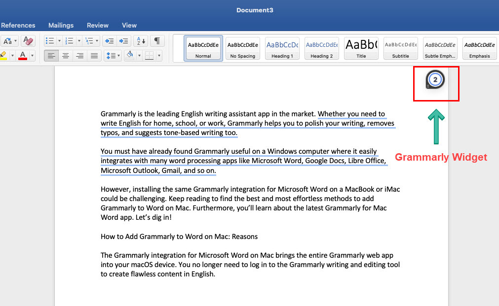 Přečtěte si, jak přidat gramatiku do Wordu na Macu pomocí Grammarly pro Mac