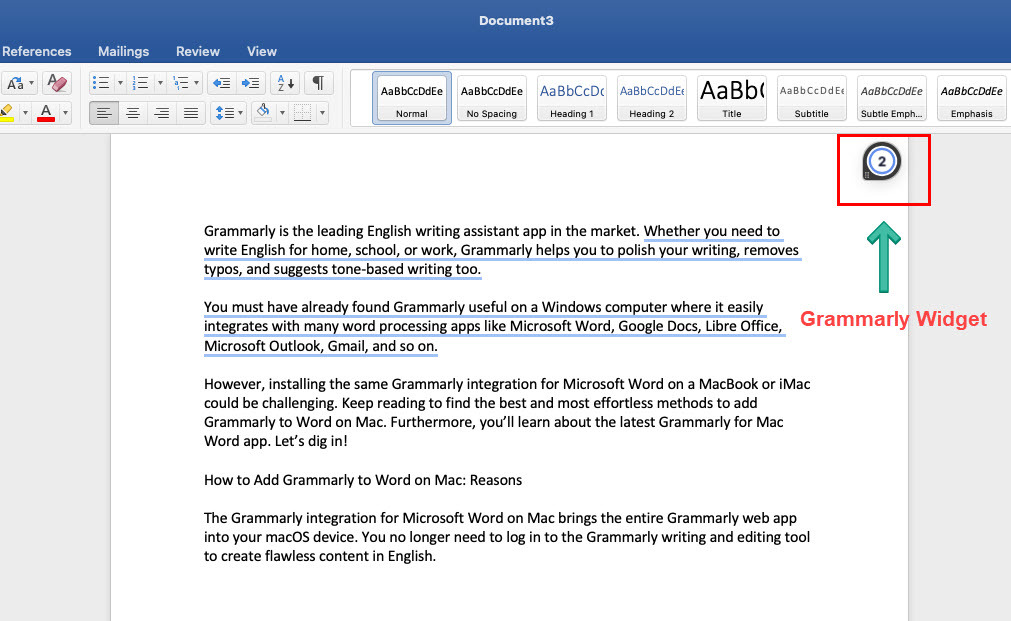 Дізнайтеся, як додати Grammarly до Word на Mac за допомогою Grammarly для Mac