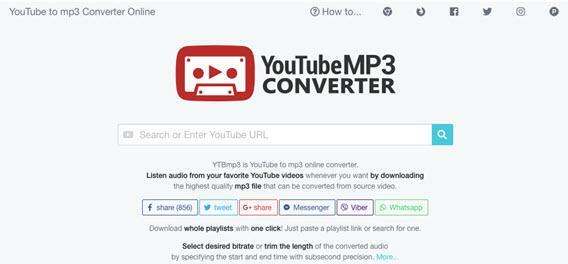 โปรแกรมแปลงไฟล์ YouTube MP3