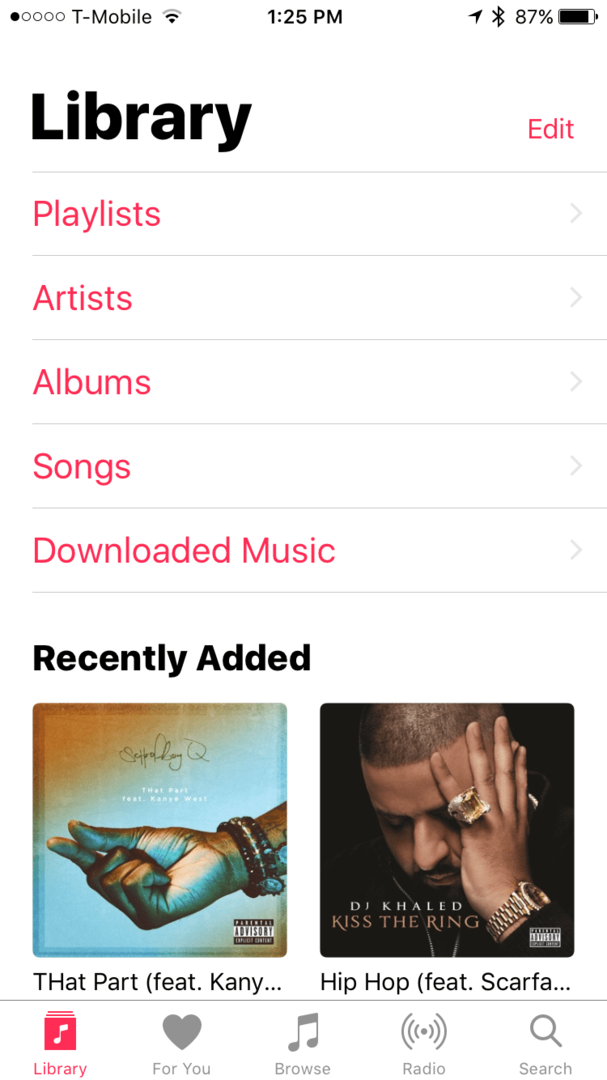 Apple Music iOS 10