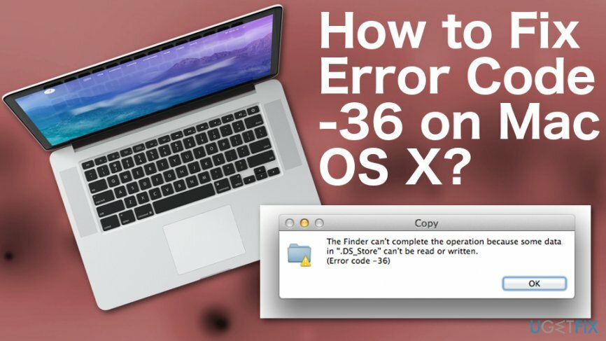 รหัสข้อผิดพลาด -36 บน Mac OS X