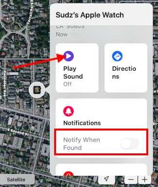 Jouer du son sur un appareil Apple perdu à l'aide de Find my app