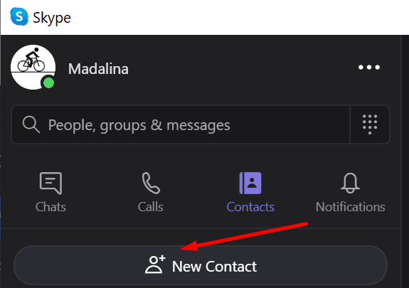 neuen Skype-Kontakt hinzufügen