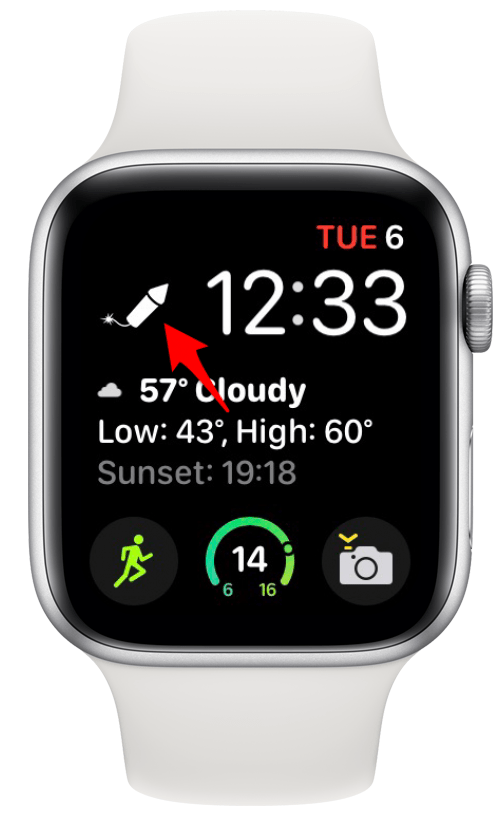 Επιπλοκή εκκίνησης σε πρόσωπο Apple Watch