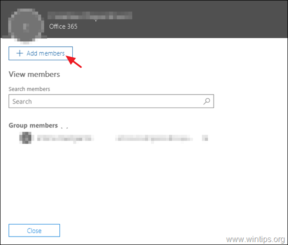 Agregar miembro a un grupo en Office 365