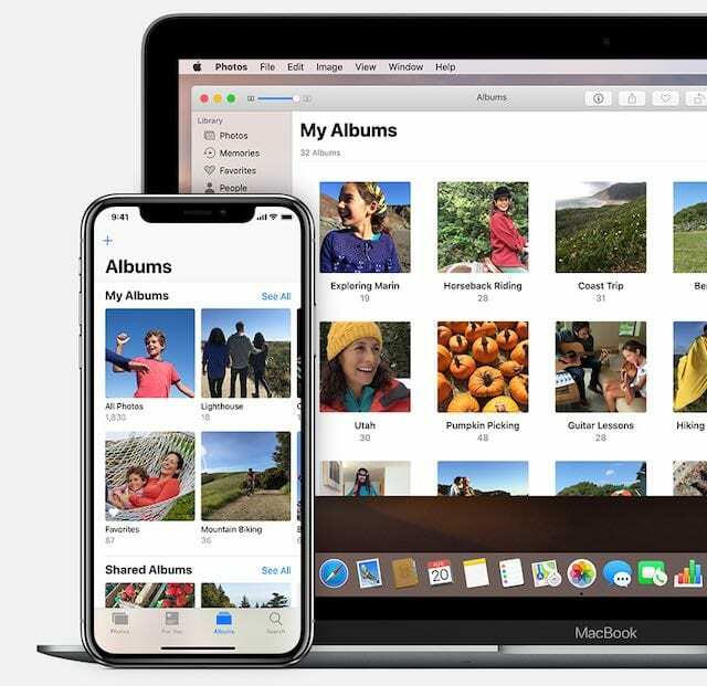 Álbumes en Fotos de iCloud