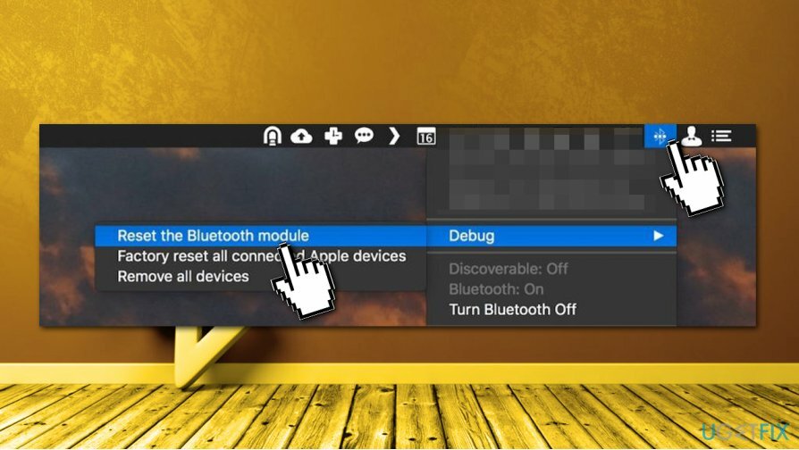 Bluetooth-module resetten