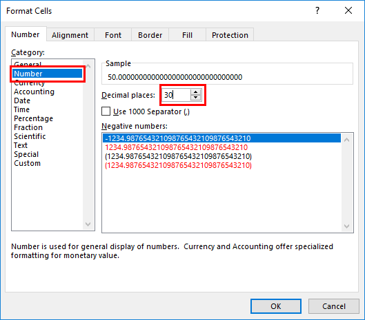 Excel — decimālzīmes