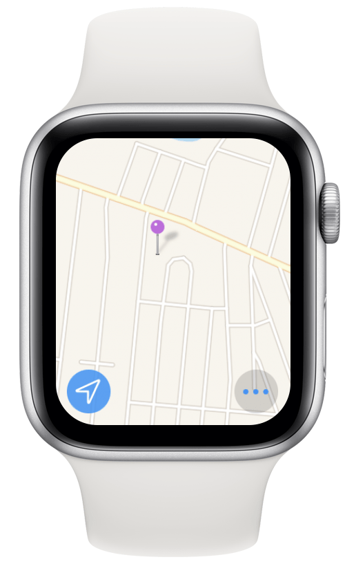 ในแอป Maps คุณสามารถแตะค้างไว้เพื่อปักหมุด