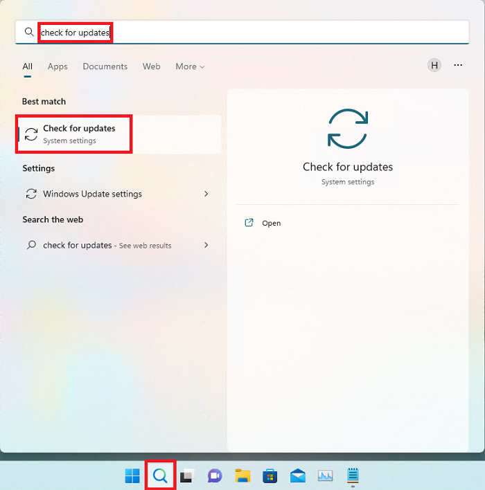 Verificați actualizările în Windows 11