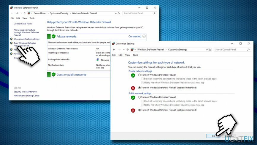 Firewall tijdelijk uitschakelen