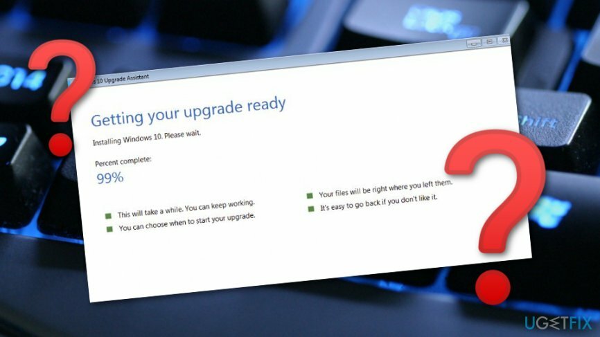 תקן באג של Windows Upgrade Assistant בעת התקנת Creators Update