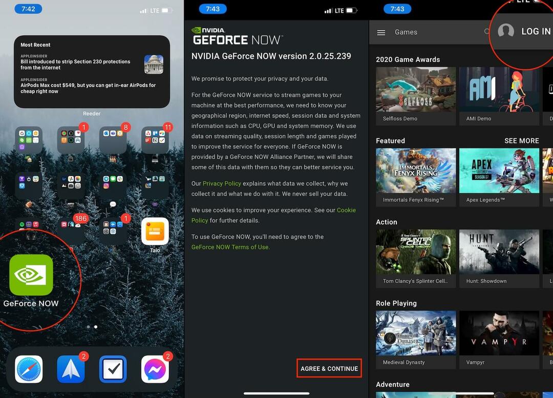 Nustatykite „GeForce Now“ 1